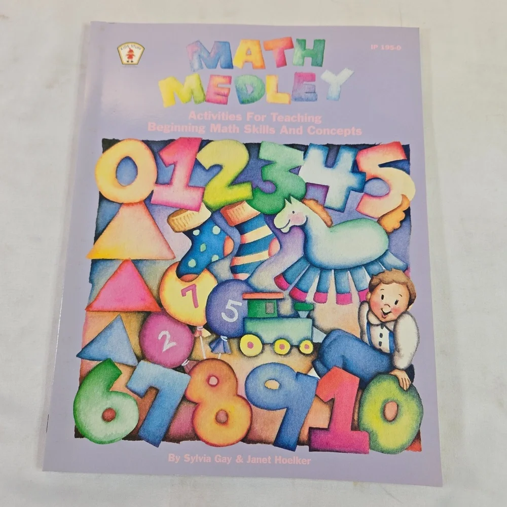 Kids' Stuff Math 4 Workbooks Teacher's Materials Bulletin Board Homeschool 1990
